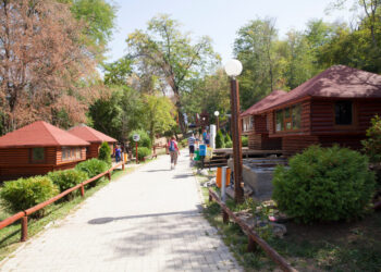 Park Forest Vodno hiking trail with panoramic views of Skopje