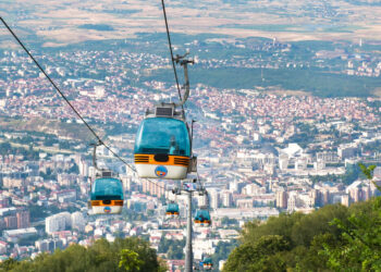 cable car up to the Millennium Cross