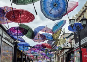 Colorful Umbrella Street
