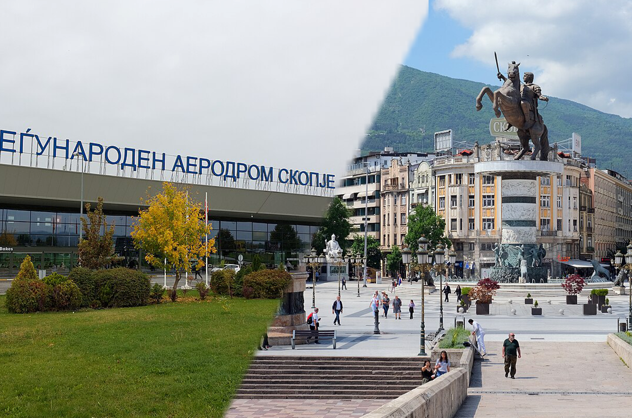 skopje airport to city center