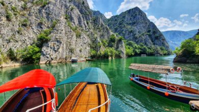 Private Matka Canyon tour from Skopje — emerald lake and limestone cliffs