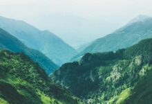Rugged green hills of northern Macedonia