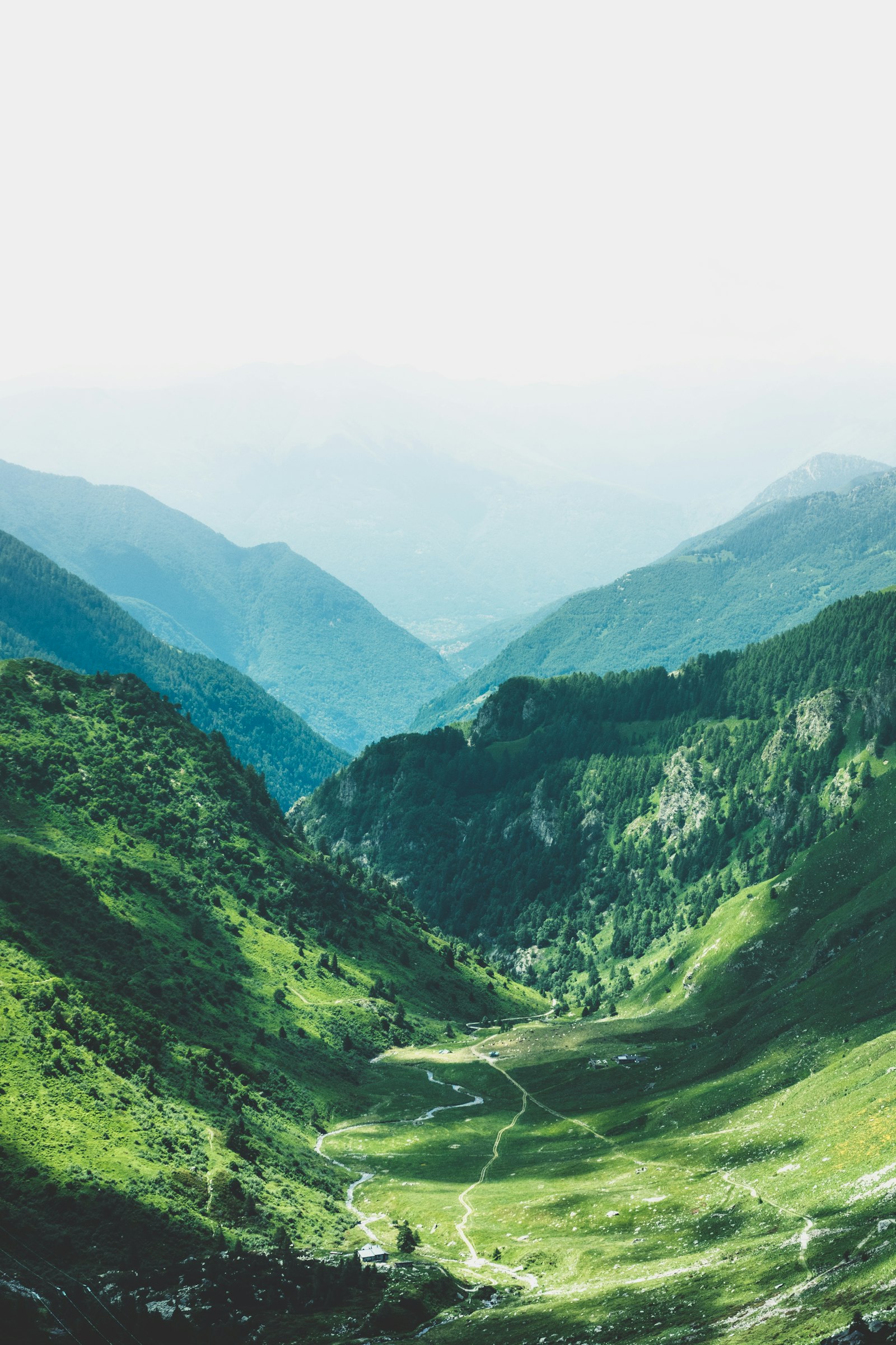 Rugged green hills of northern Macedonia