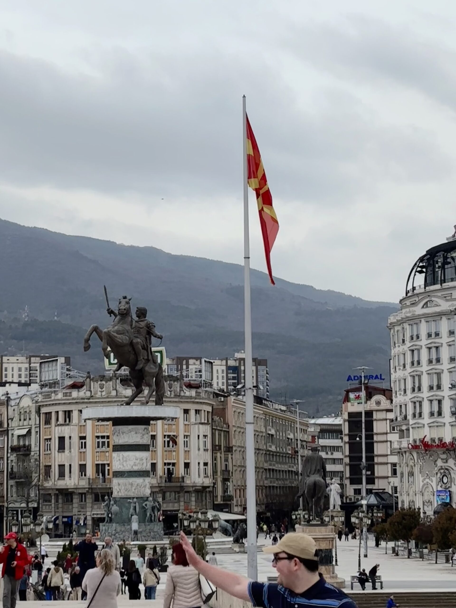 Macedonia Square in central Skopje