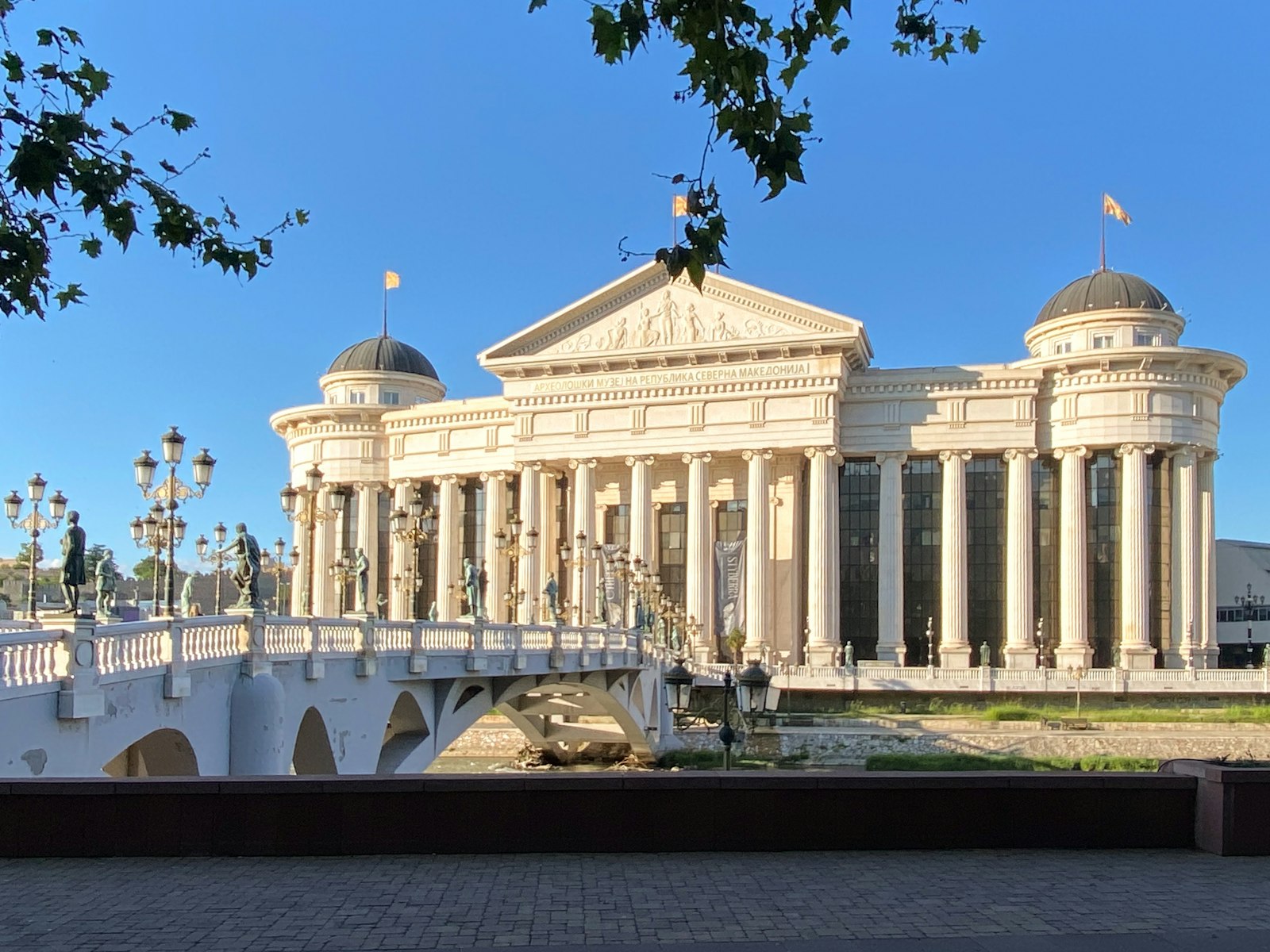 The Vardar River and central Skopje