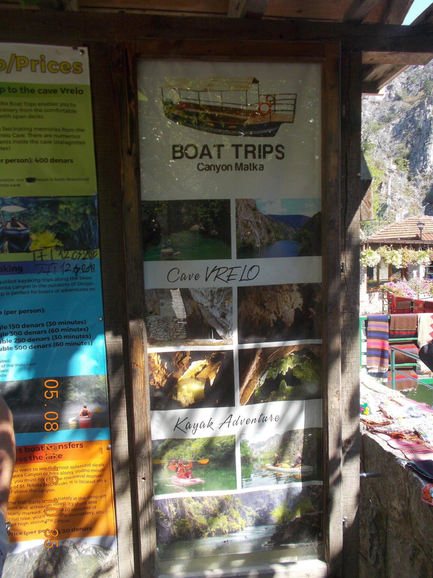Boats to Vrelo Cave on Lake Matka