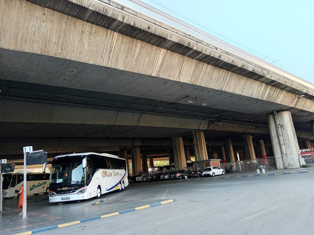 Skopje intercity bus station at the Transport Centre