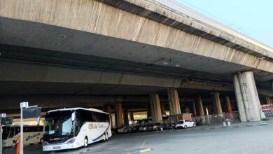 Skopje intercity bus station at the Transport Centre