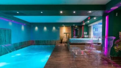 Spa pool at a luxury hotel in Skopje