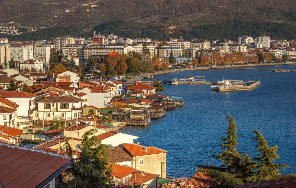 Panorama of Ohrid and Lake Ohrid